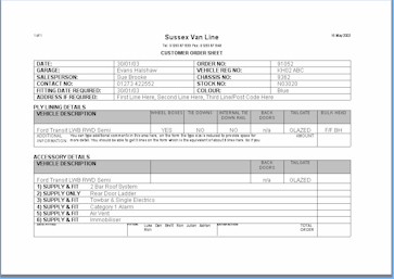 The form which is produced